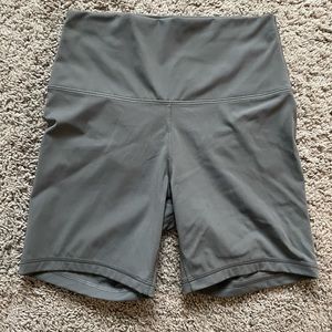 Gray biker shorts